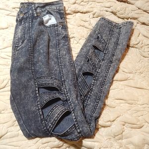 VIP Sz 9/10 Skinny Lattice Jeans